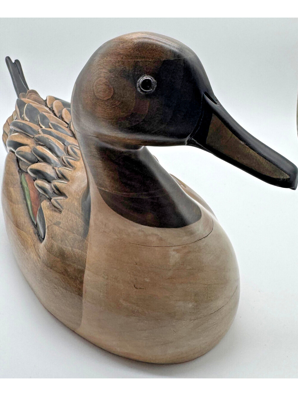 Tom Taber Ducks Unlimited 1997-98 Northern Pintail Wood Decoy Signed JUMBO/Heavy